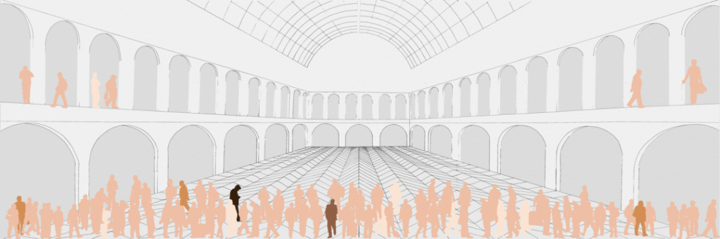 “Who are you here to see?” — Image showing men making up 88% of major US art museum collections.