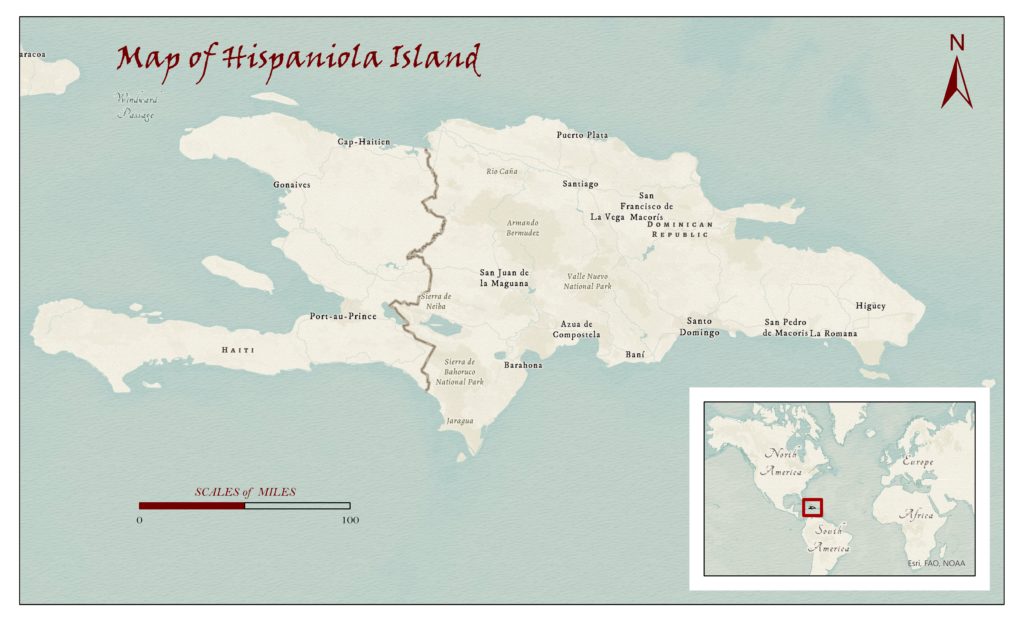 Hispaniola On World Map